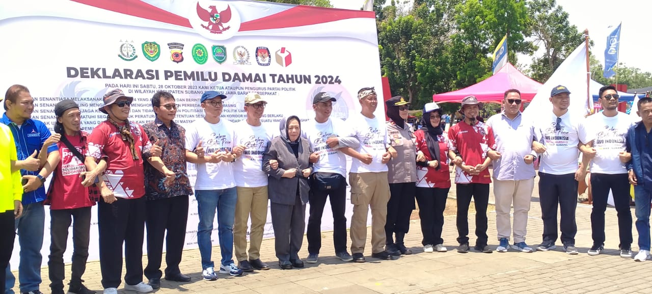 IWOI DPD Kabupaten Subang Sukses Gelar Deklarasi Damai Pemilu 2024 dan tepat di Hari Sumpah Pemuda ke 95