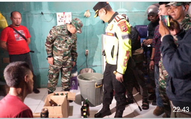 Jaga Kabupaten Bandung Tetap Aman, Polisi  Dan Kodim 0624 Patroli Skala Besar