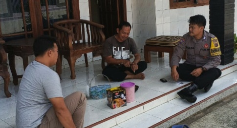 Jaga Kamtibmas Pasca Lebaran, Polsek Pamulihan Lakukan Patroli Malam Hari
