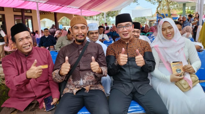 Jajaran Polsek Tanjungsiang Monitoring dan pengamanan Kegiatan Halal Bihalal Keluarga Besar Bani Muhyiddin 1 Syawal 1444 H