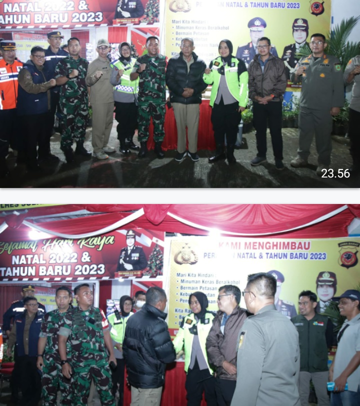 Jimat-Akur Bersama Forkopimda Melakukan Monitoring Perayaan Malam Tahun Baru 2023
