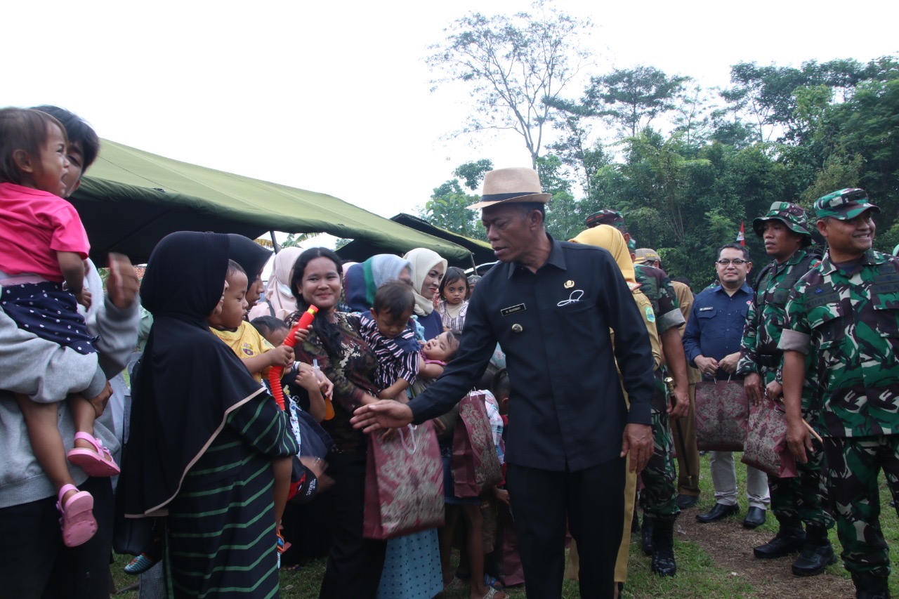 Jimat-Akur Ikuti Upacara Pembukaan TMMD Ke-115 Tahun Anggaran 2022