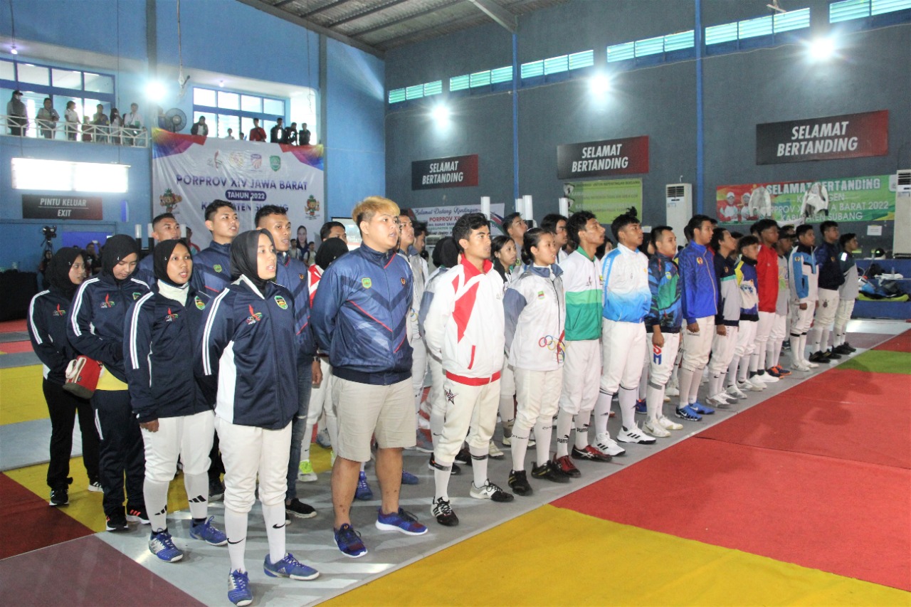 Kang Akur Buka Cabang Olahraga Anggar PORPROV XIV Jawa Barat 2022