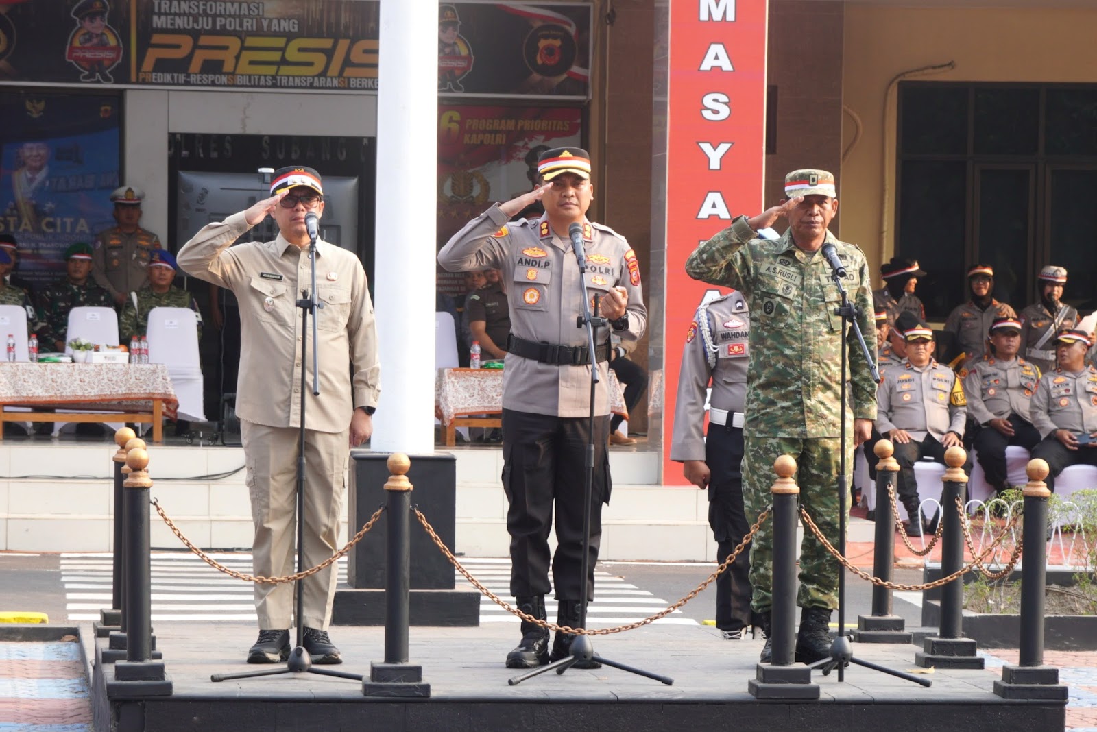 KANG AKUR HADIRI APEL KEBANGSAAN JAGA RAWAT JAWA BARAT, PERKUAT SINERGITAS JAGA KAMTIBMAS