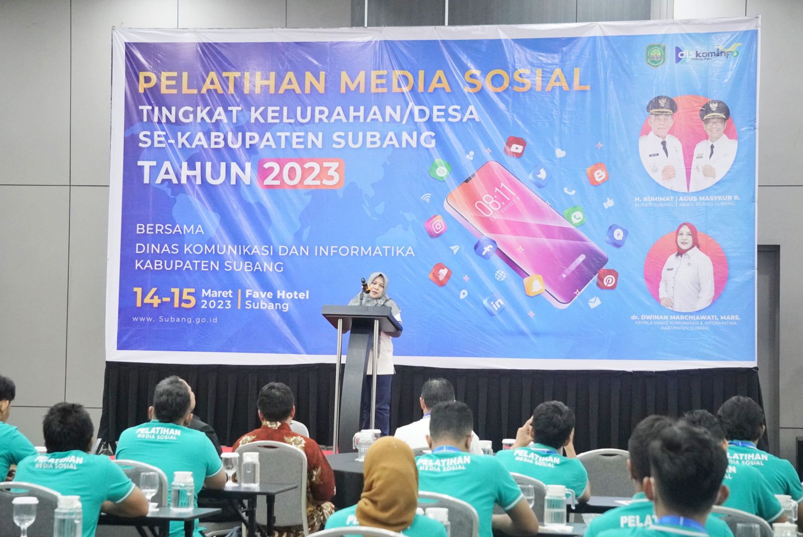 Kang Akur Hadiri Pelatihan Media Sosial tingkat Kelurahan/Desa Se-Kab. Subang tahun 2023