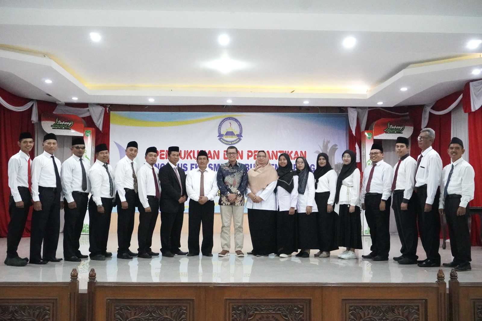 Kang Akur Hadiri Pengukuhan dan pelantikan Pengurus FKK SMKS Kabupaten Subang periode 2023-2027.