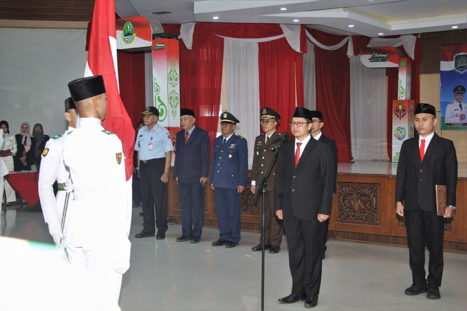 Kang Akur Kukuhkan Paskibraka Tingkat Kabupaten Subang tahun 2023