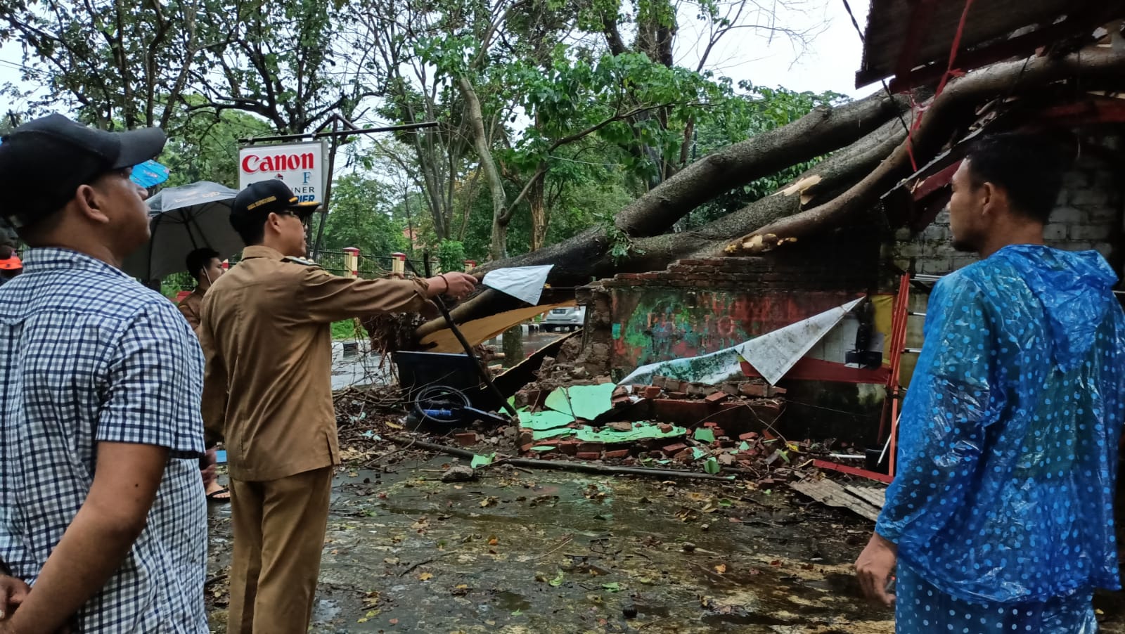 Kang Akur Turut Evakuasi Pohon Tumbang