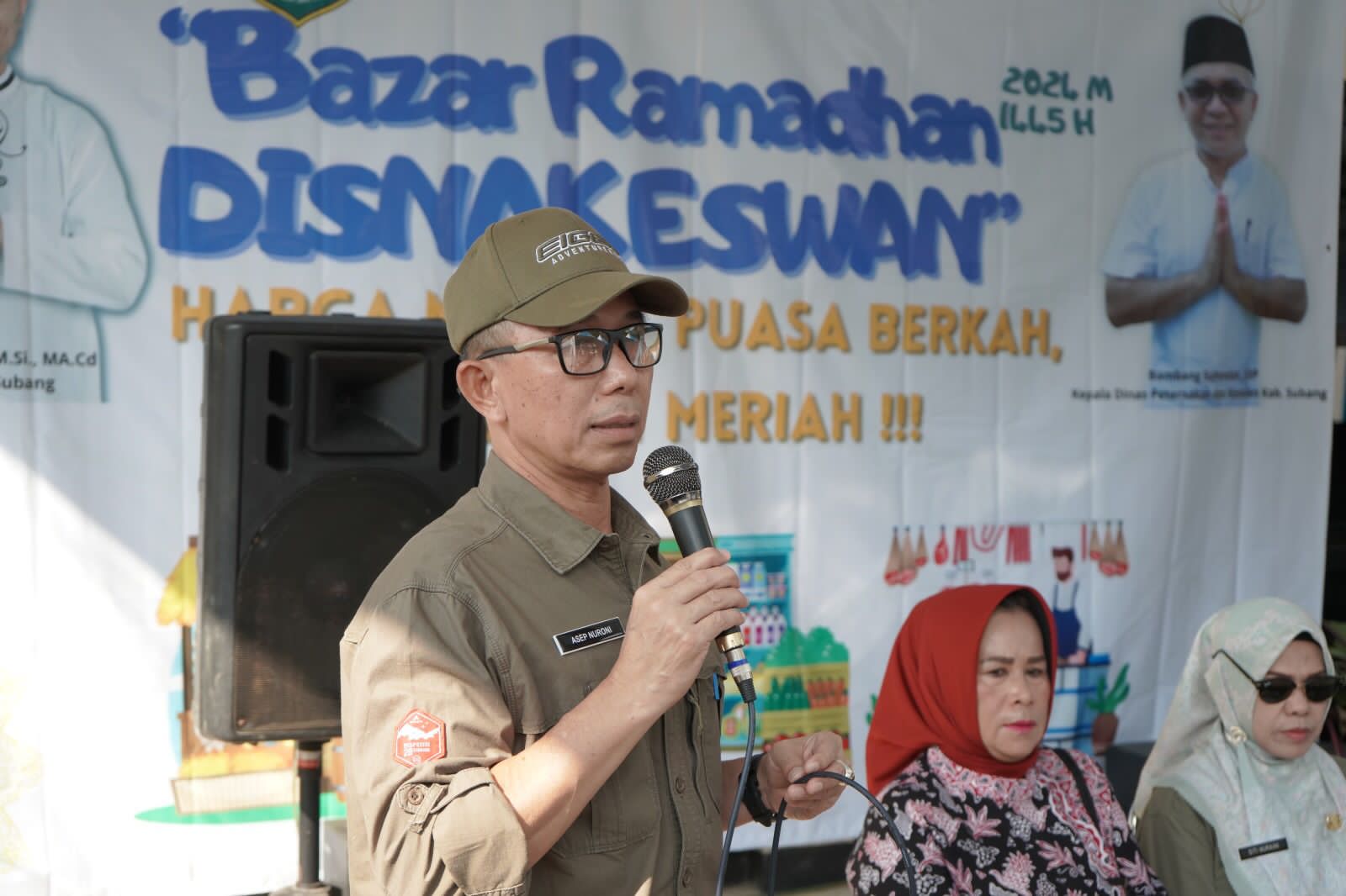 Kang Asep Hadiri Bazar Ramadhan Disnakeswan, Sediakan Beras, Daging dan Telur Murah!