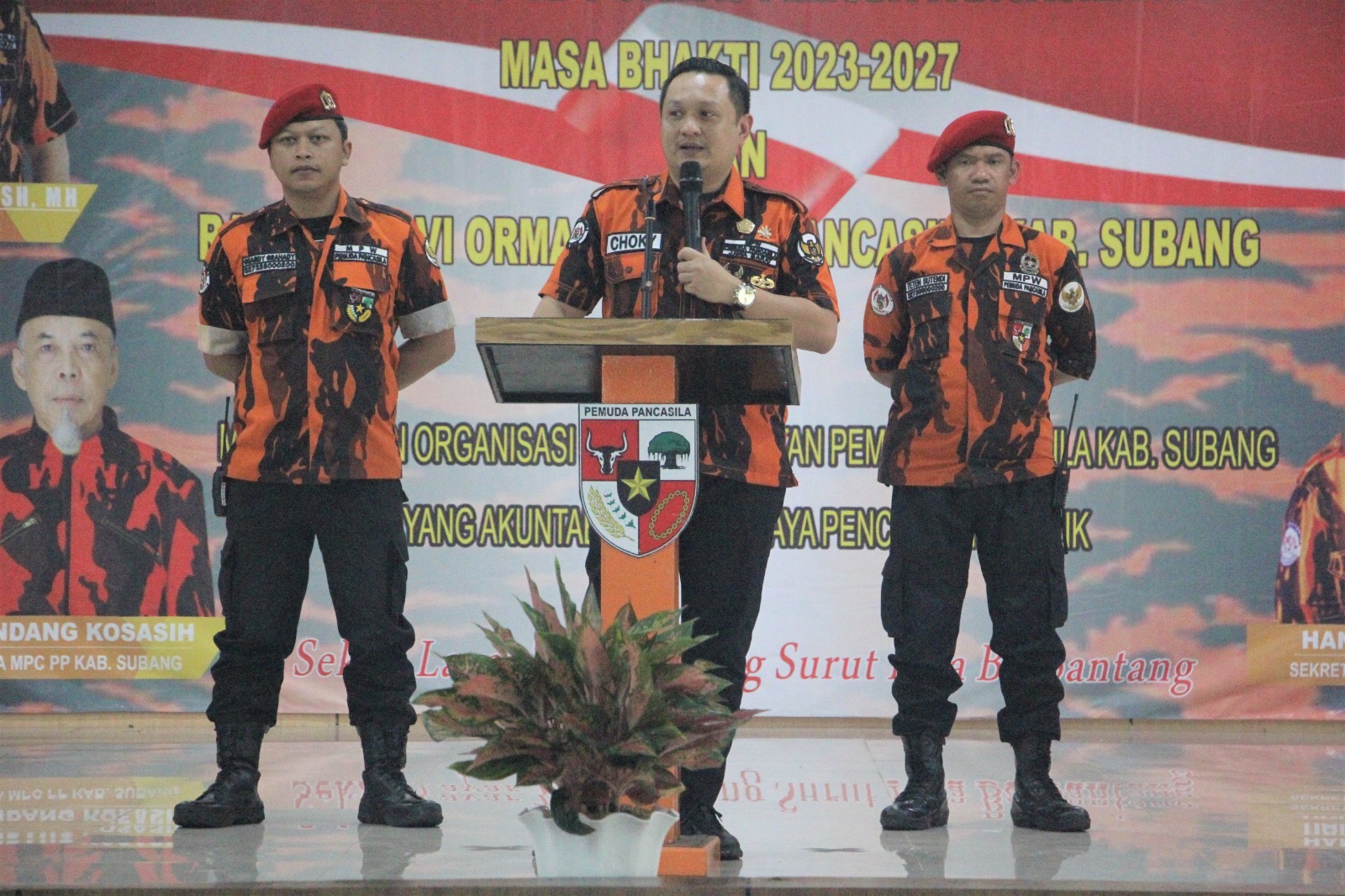Kang Jimat Hadiri Pelantikan MPC Ormas Pemuda Pancasila Subang,