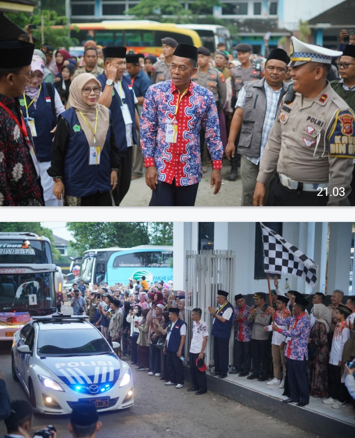 Kang Jimat Lepas Jamaah Haji Asal Subang Dengan Kang Akur Sebagai Amirul Hajj