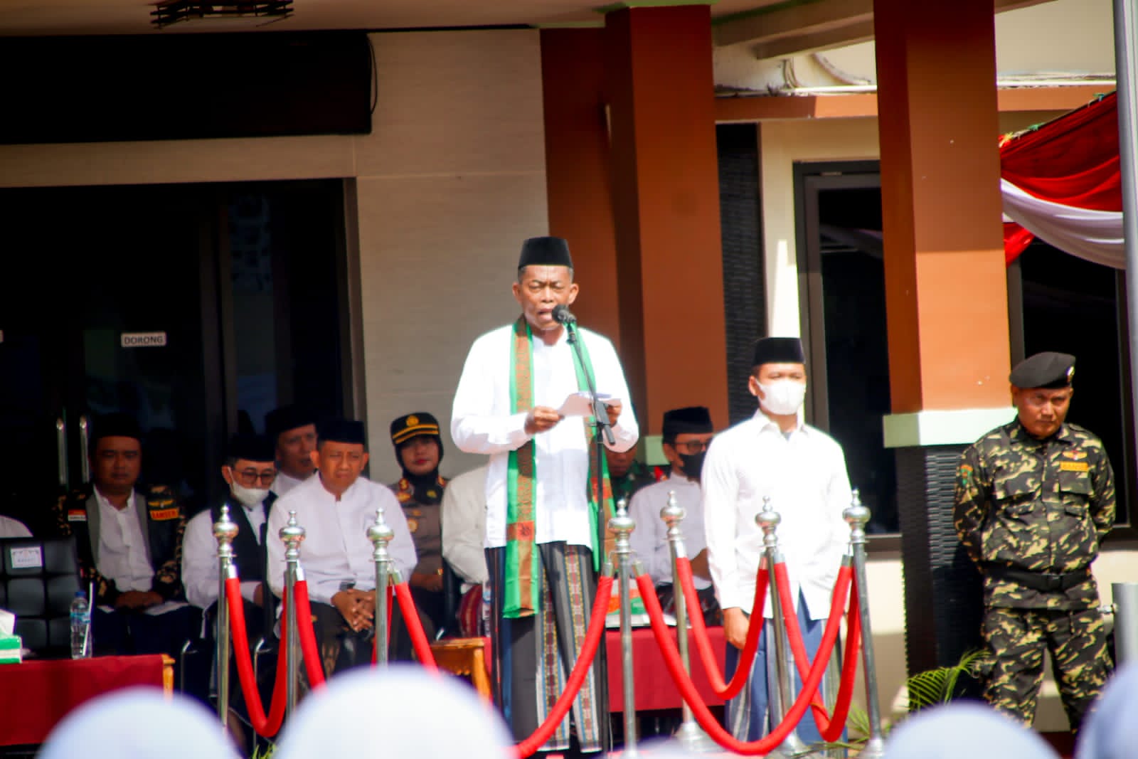 KANG JIMAT MENJADI PEMBINA DALAM UPACARA HARI SANTRI NASIONAL TAHUN 2022 TINGKAT KABUPATEN SUBANG