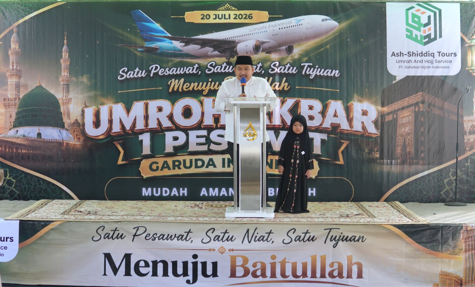 KANG REY HADIRI KEBERANGKATAN JEMAAH UMROH AKBAR ASH-SHIDDIQ TOURS, DO’AKAN IBADAH LANCAR DAN PENUH KEBERKAHAN