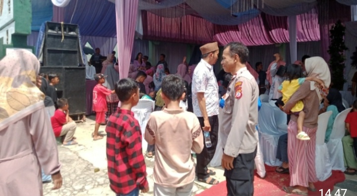 Kanit Binmas Polsek Tanjungsiang melaksanakan Pengamanan Hibmas