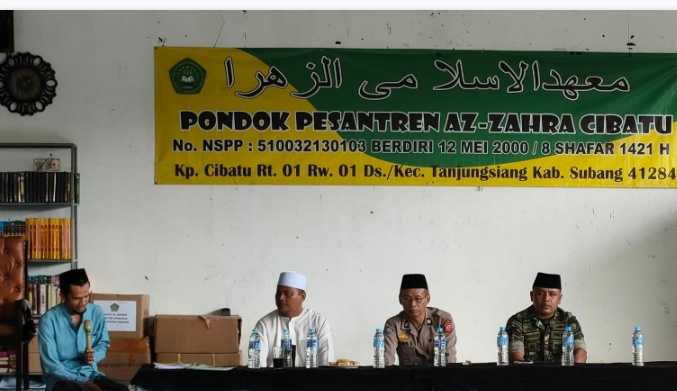 Kanit Binmas Polsek Tanjungsiang Menghadiri Halal Bihalal MWC NU Kecamatan Tanjungsiang  Di PONPES Az-Zahra