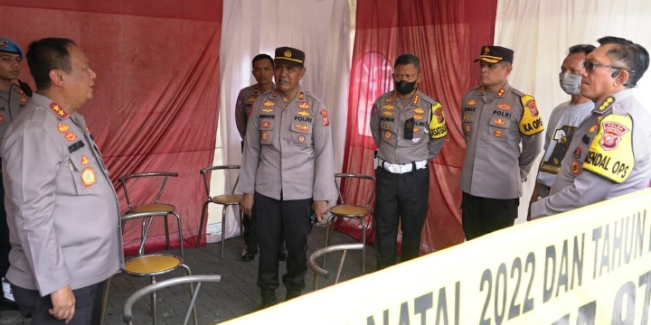 Kapolda Jabar Cek Kesiapan Pos Pengamanan Wilayah Purwakarta