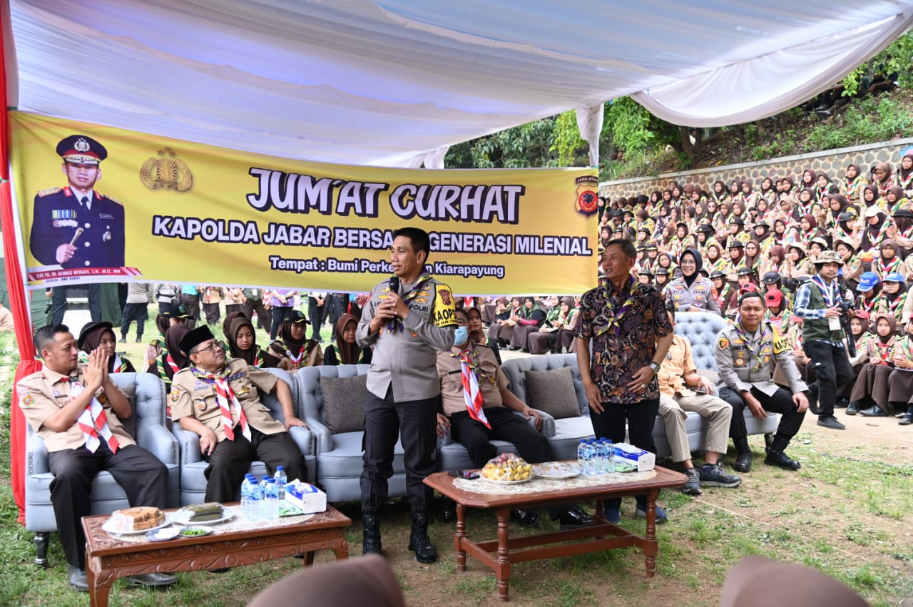 Kapolda Jabar Melaksanakan Jum’at Curhat Bersama Generasi Milenial