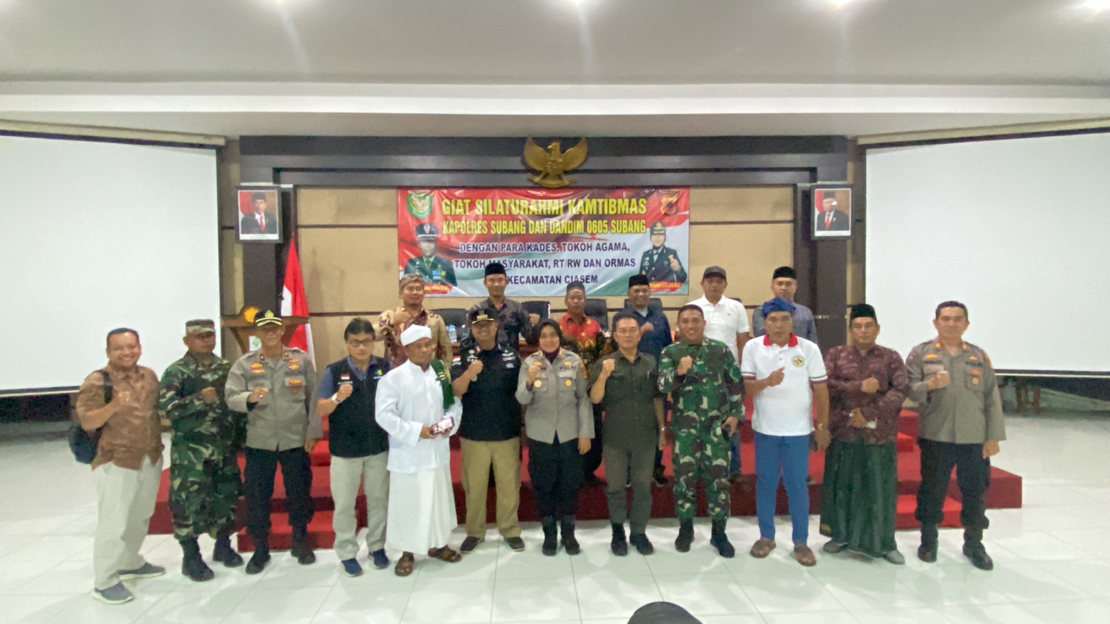 Kapolres  Bareng Dandim Subang Lakukan Patroli Gabungan dan Silaturahmi Kamtibmas di Wilayah Pantura