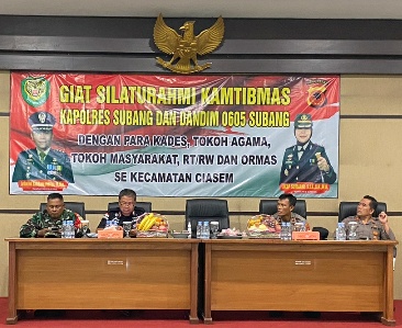 Kapolres  Bareng Dandim Subang Lakukan Patroli Gabungan