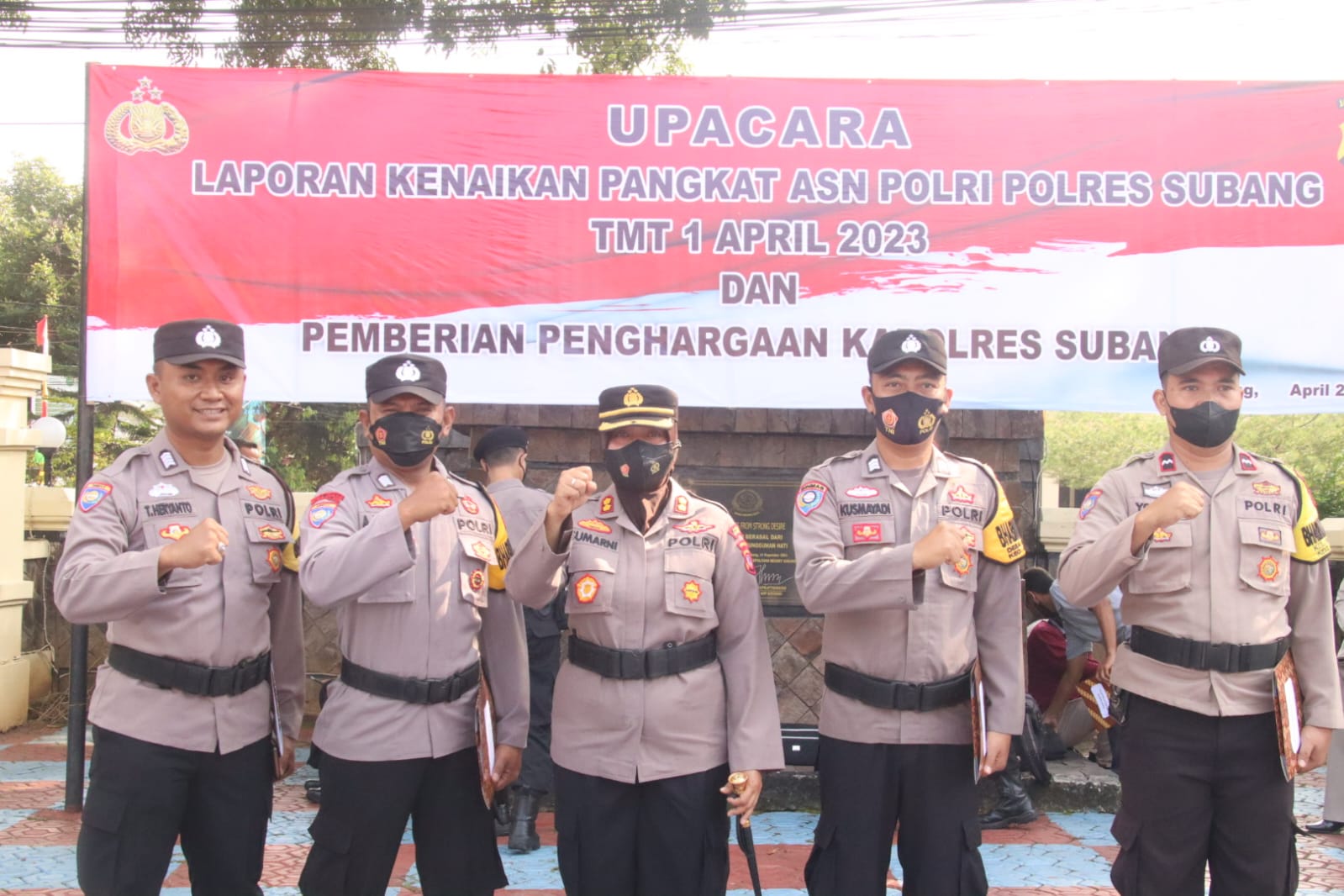 Kapolres Subang Beri Penghargaan Personel Berprestasi