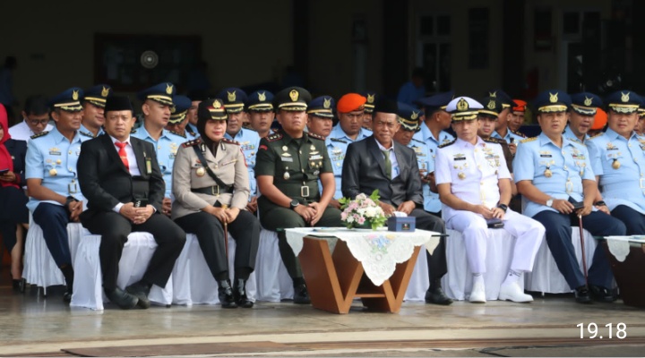 Kapolres Subang Hadiri Upacara Sertijab Komandan Lanud Suryadarma Kalijati