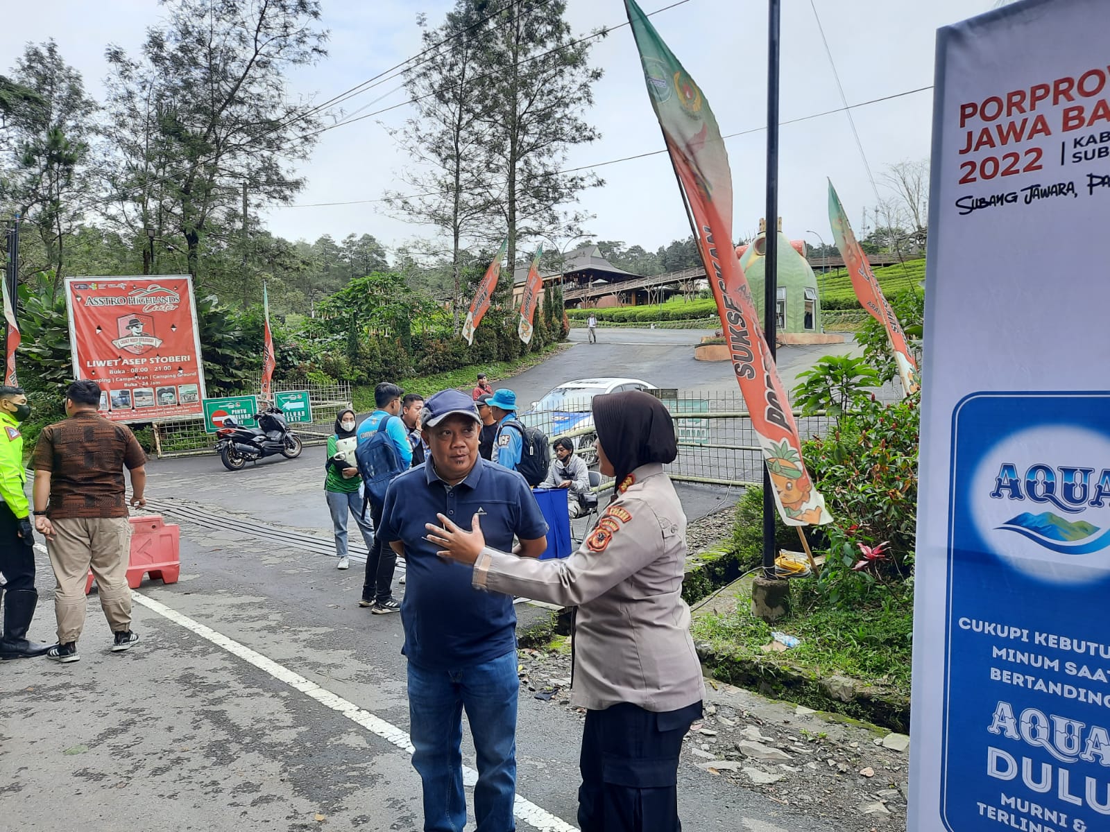 Kapolres Subang Pimpin Giat Pengamanan Balap Sepeda ITT Porprov Jabar XIV 2022