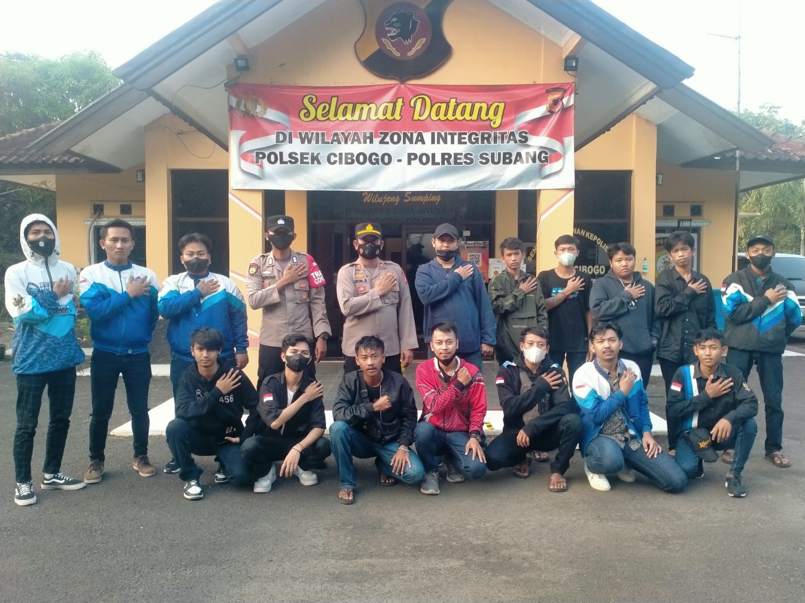 Kapolsek Cibogo Ajak Komunitas Motor  Untuk  Menjaga Kamtibmas