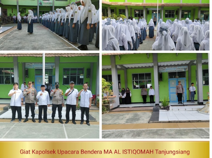 Kapolsek Tanjungsiang Bertindak Sebagai Pembina Upacara Di MA AL-Istiqomah
