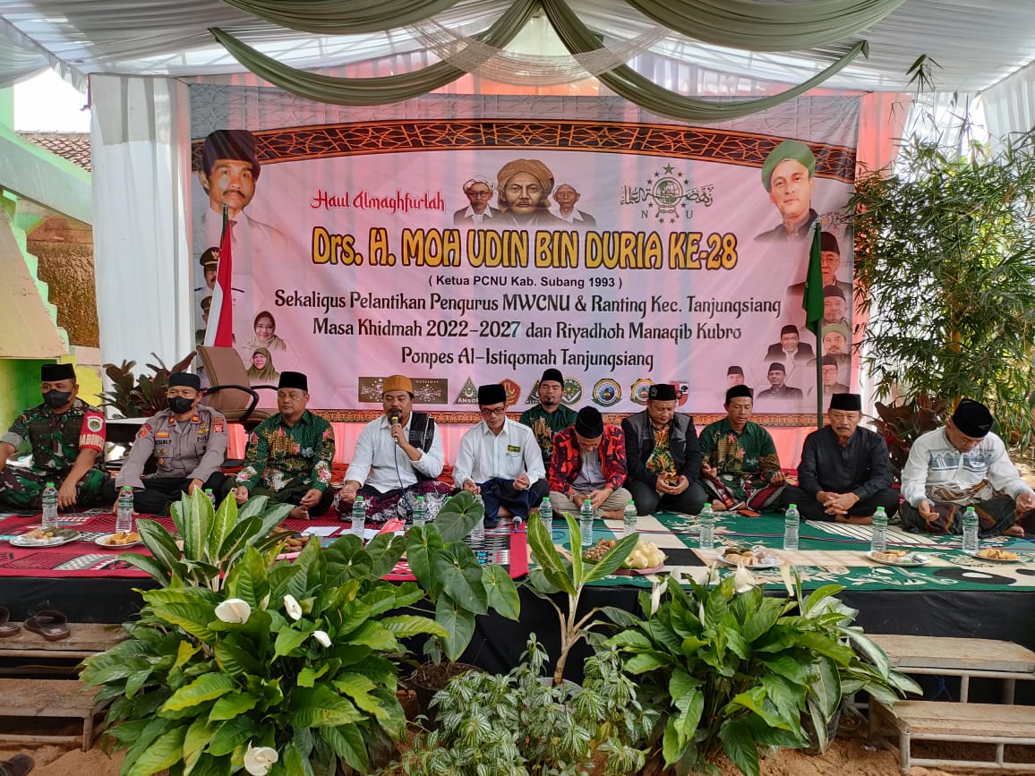 Kapolsek Tanjungsiang Hadiri Kegiatan Haul Dan Pelantikan MWC NU Ranting Kecamatan Tanjungsiang