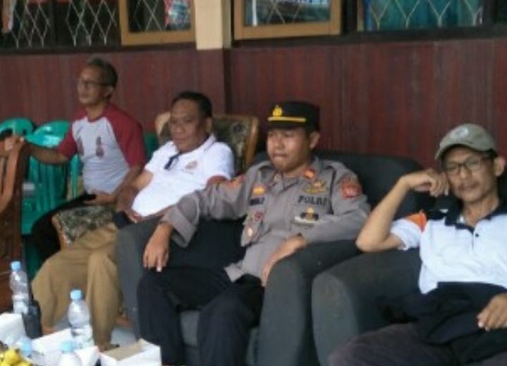 Kapolsek Tanjungsiang Monitoring Pengamanan Turnamen Bola Voly Puttra Tingkat SMPN se Jawa Barat  Bertempat  di SMAN 1 Tanjungsiang