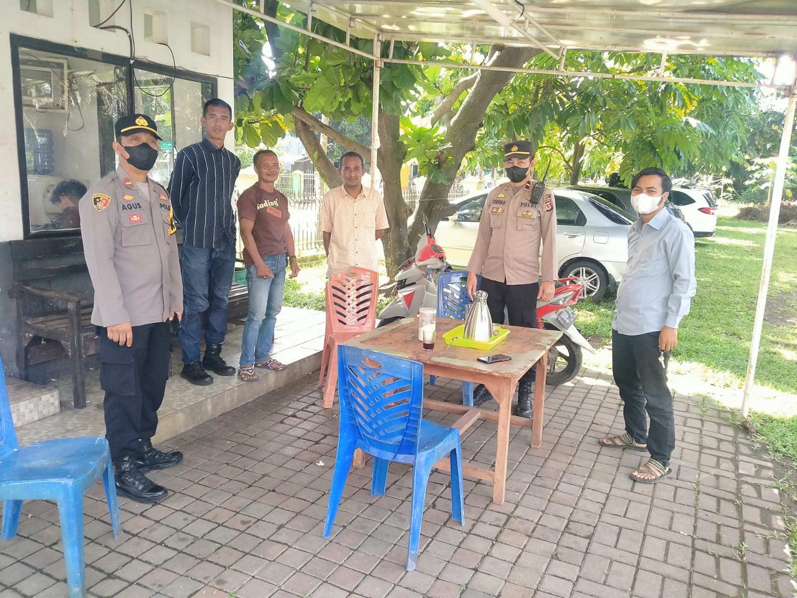 Kasat Samapta Polres Subang Lakukan Patroli di Alun-alun  Subang