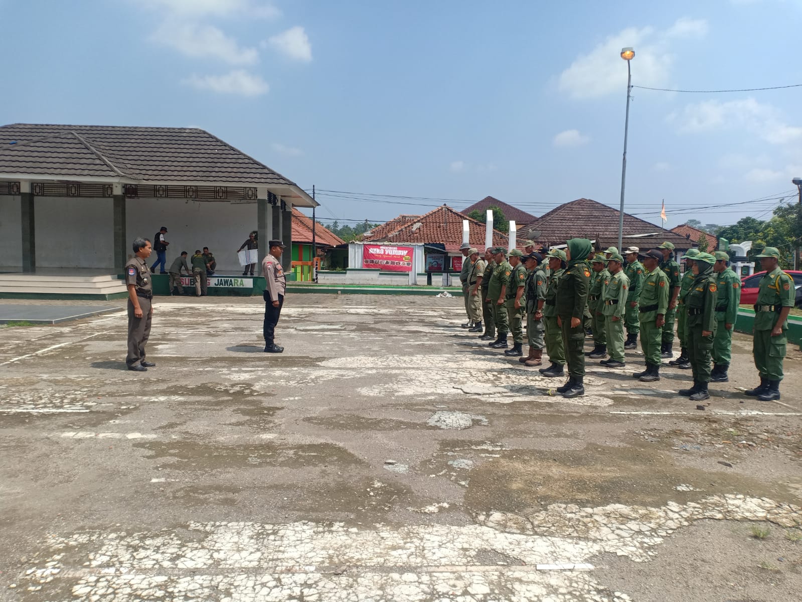 Kasi Trantib Kecamatan Cisalak Adakan Pelatihan  Linmas Dan Siaga Bencana