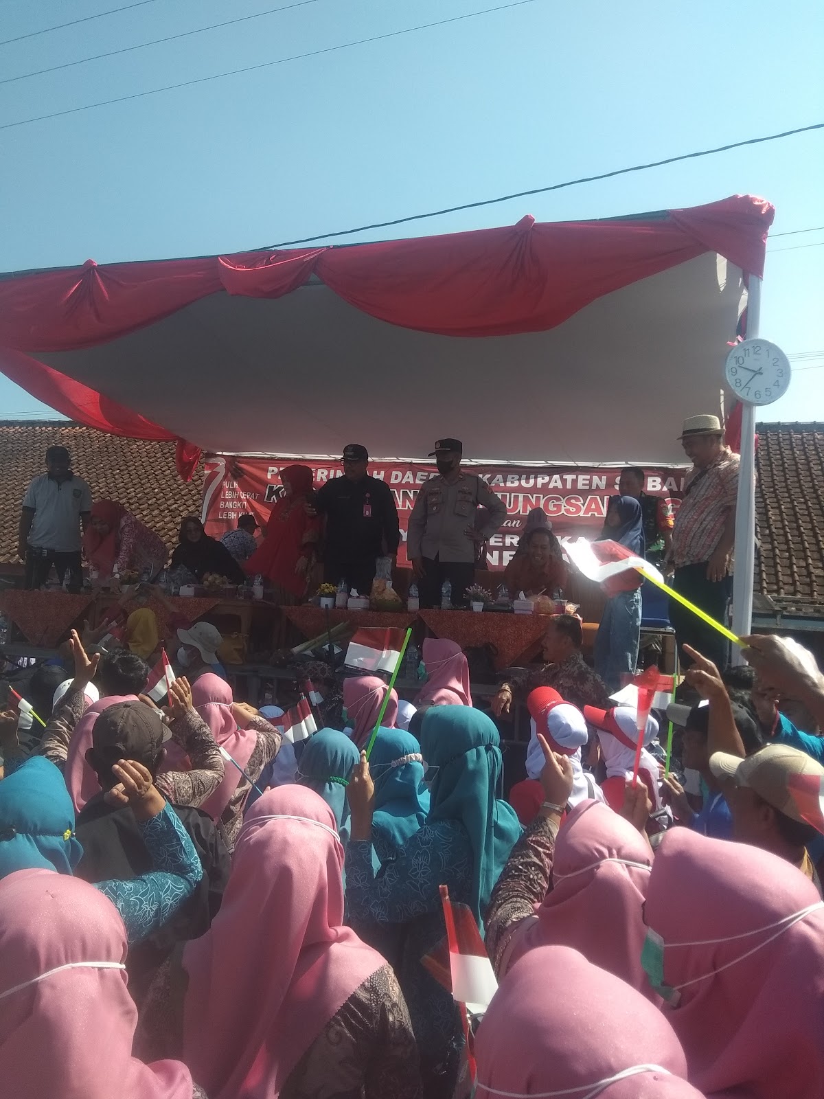 Kec. Tanjungsiang Gelar Pawai Pembangunan,Tanjungsiang Rindang Ngajomantara