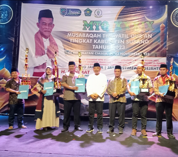Kecamatan Ciasem Juara Umum MTQ Kabupaten Subang ke-XXXIX