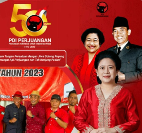 Keluarga Besar LSM Pendekar Subang DPD Memberikan Ucapan HUT. PDI ke 50