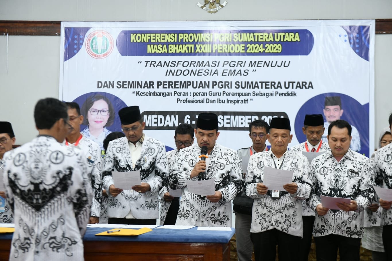 Kembali Terpilih Menjadi Ketua Umum PGRI Sumut, Saiful Abdi Dukung Program Pemerintah Tingkatkan Kompetensi Guru
