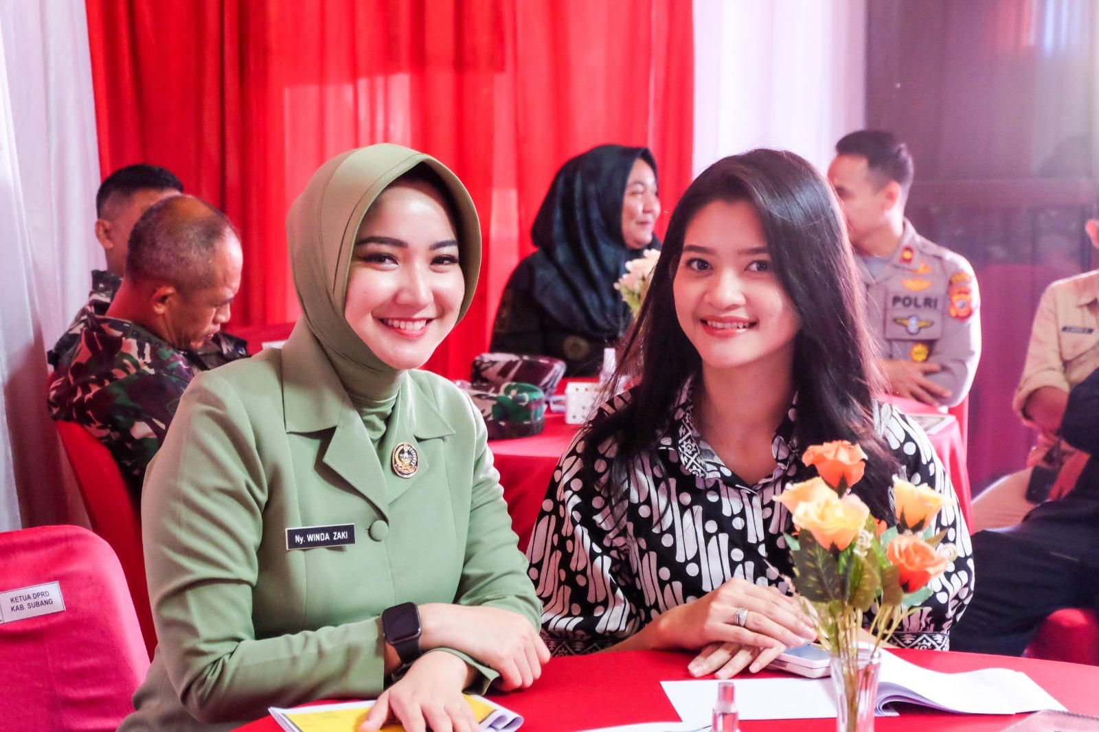 KETUA TP PKK SUBANG HADIRI PRESENTASI TNI MANUNGGAL MEMBANGUN DESA (TMMD) KE-123