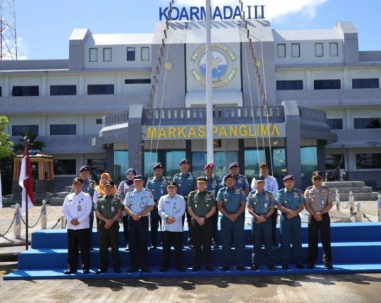 Koarmada III Menerima Kunjungan Kerja Tim Setjen Dewan Ketahanan Nasional RI