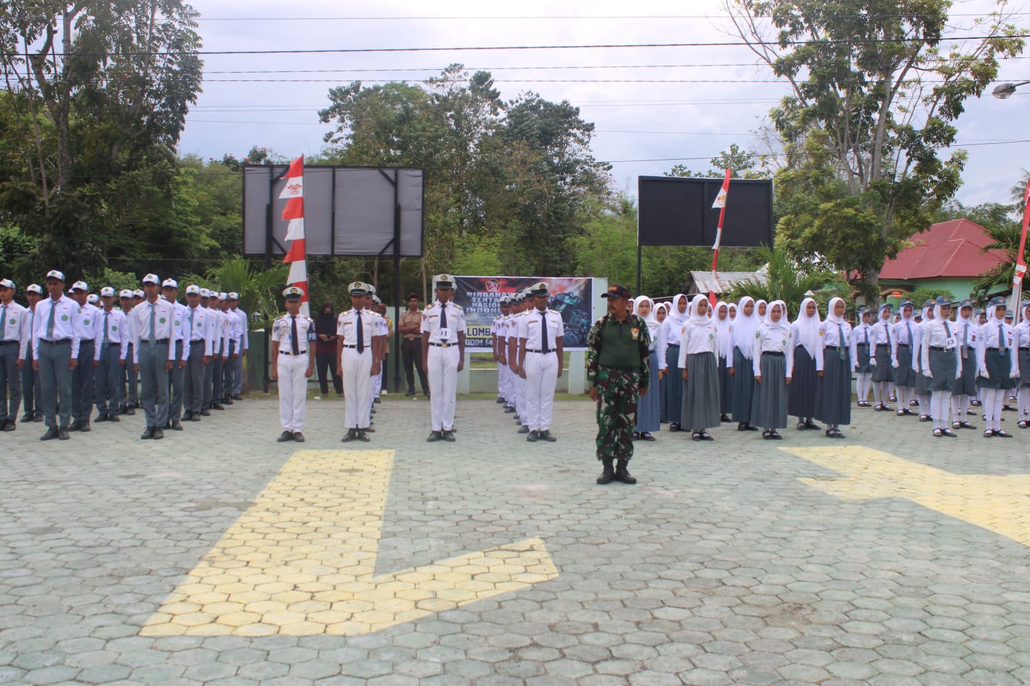 Kodim 1416/Muna Gelar Kegiatan Lomba PBB Dalam Rangka Memeriahkan HUT TNI yang ke 79