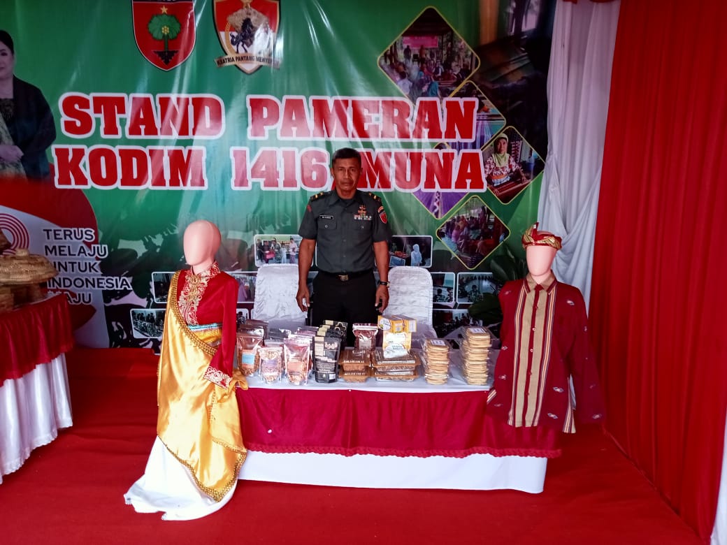 Kodim 1416/Muna Ikut Meriahkan Pameran Alutsista Yang di Gelar Korem 143/Ho