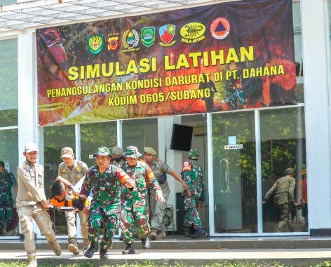 Kodim Subang Laksanakan Simulasi Latihan Kondisi Darurat