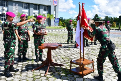 Komandan Pasmar 3 Terima Kedatangan Bintara Remaja Angkatan XLII Gel 1