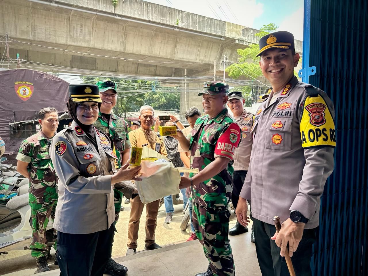 Kompak, Kapolresta  Bersama Dandim 0606 Kota Bogor Cek Pengamanan Sidang Pleno Rekapitulasi