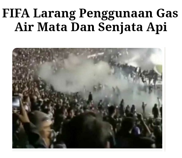 Laga Arema FC vs Persebaya Surabaya Berakhir Tragis
