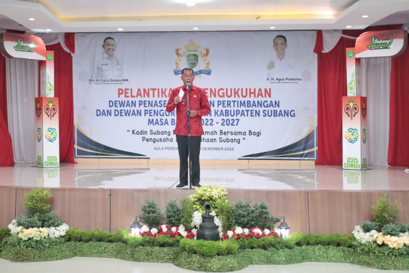Lantik Kepengurusan KADIN, Kang Jimat Ajak Gotong Royong dalam Pembangunan