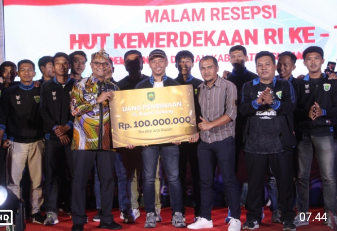 Malam Resepsi Kemerdekaan, Pj. Bupati Subang Menyambut Kemerdekaan dengan Semangat Baru dan Kolaborasi Demi Kemajuan Subang