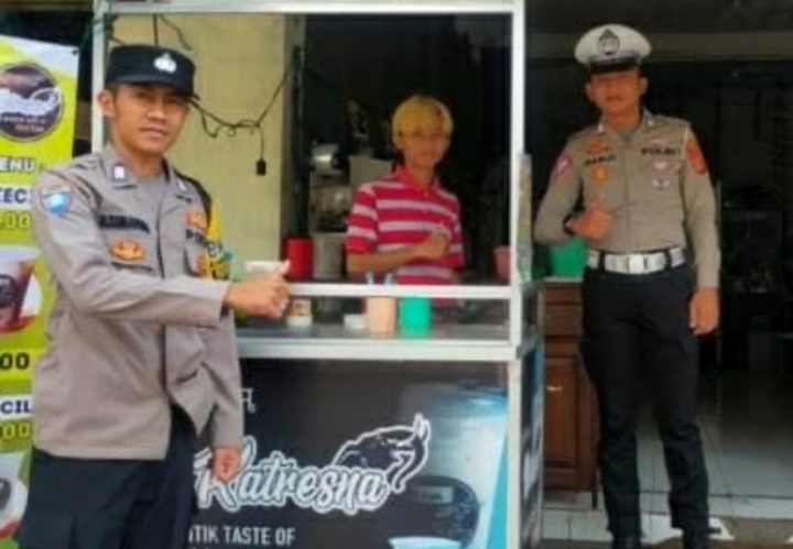 Marak Cikibul, Sambangi Pedagang, Polisi  Himbau Warga untuk Tidak Jajan Sembarangan