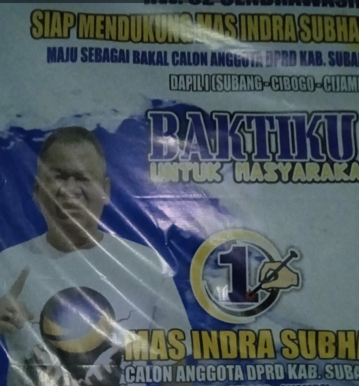 Mas Indra Subhan optimis  maju dan duduk di DPRD Subang berlabuh dengan Partai Nasdem