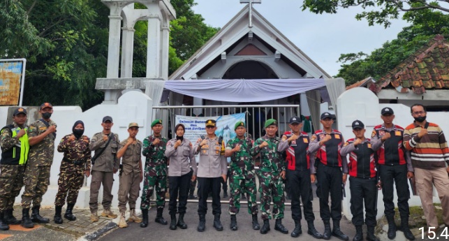 Melalui Giat Operasi Lilin Lodaya Kapolres Subang Lakukan Pengecakan ke Sejumlah Gereja