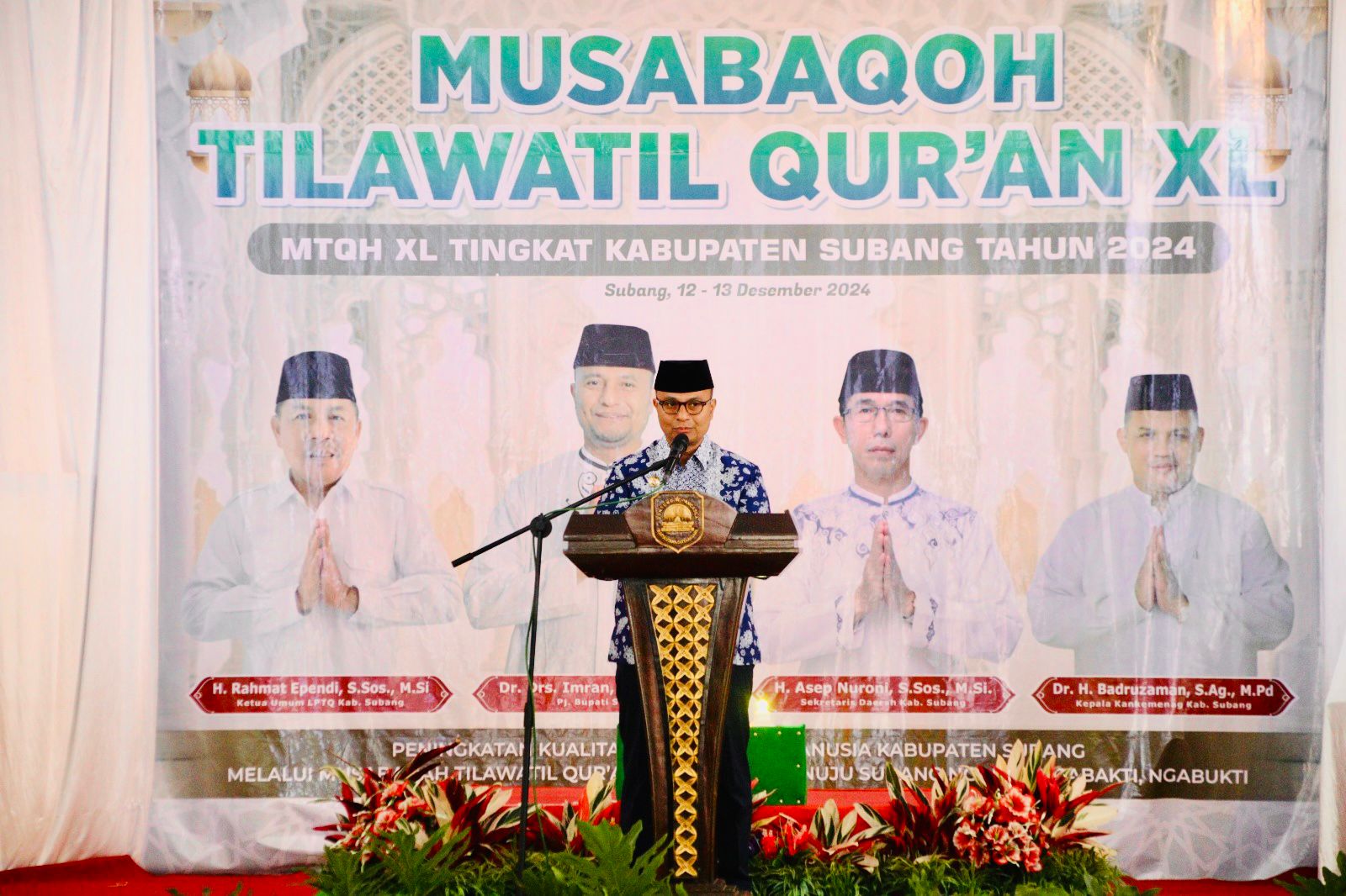 Membuka Agenda MTQH Tingkat Kabupaten, Pj. Bupati Subang: Tunjukan Kemampuan Terbaik